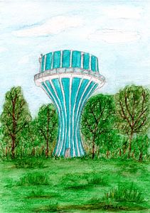 Wasserturm in Flensburg von Sandra Steinke