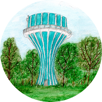 Watertoren in Flensburg van Sandra Steinke