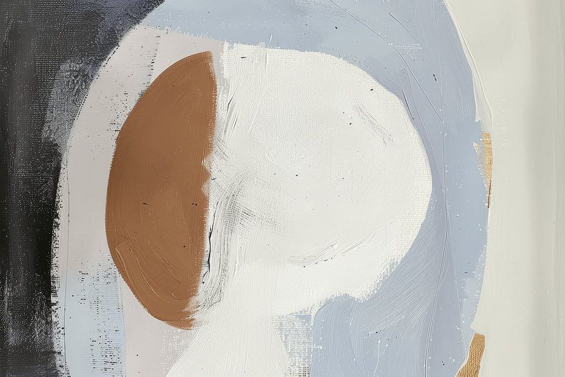 Modern abstract in Japandi and wabi-sabi style by Japandi Art Studio
