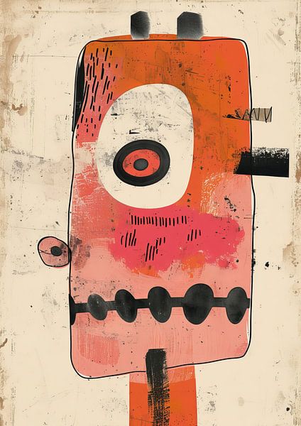 Naïviteit met oranje kleur van Lufy