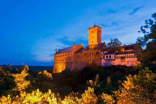 Wartburg bei Eisenach bei Nacht von Werner Dieterich
