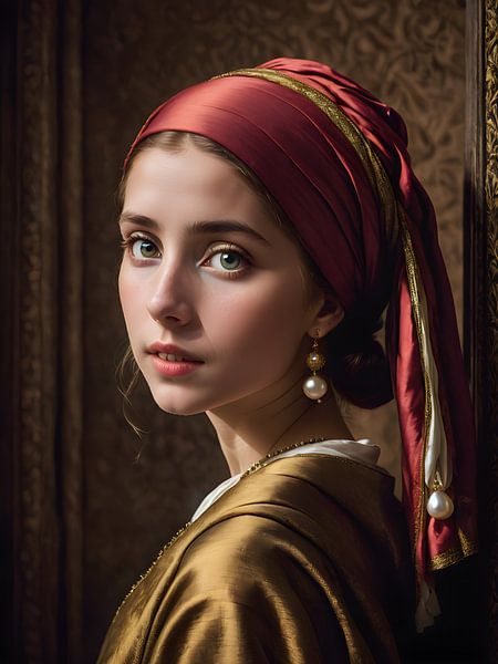 Das Mädchen mit dem Perlenohrring von Bart Veeken