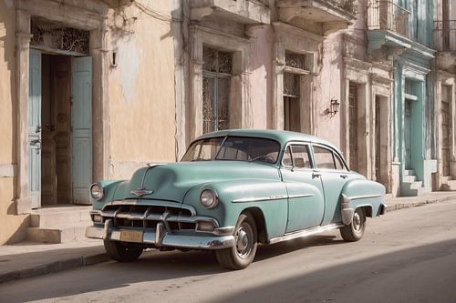 Old American car in Cuba