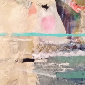 Abstraktes Wabi-Sabi in Pastell