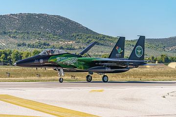 Saoedische Boeing F-15 Eagle is gearriveerd. van Jaap van den Berg