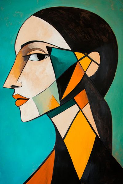 Kunstvolle Frauenportraits in Farben von Poster Art Shop