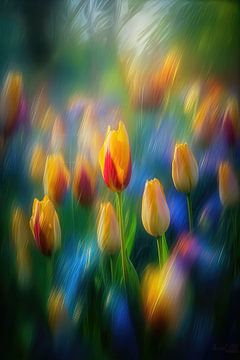 Yellow tulips by Imagine