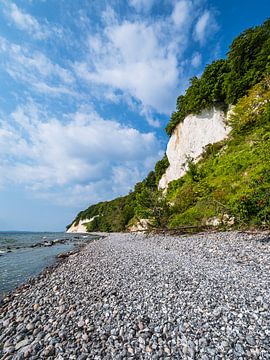 Chalk cliffs on the coast of the Baltic Sea on the island of Rügen by Rico Ködder
