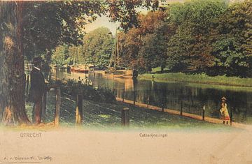 Catharijnesingel in Utrecht in 1905 van Patricia Hofmeester