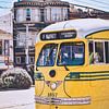 Historische tram in San Francisco, Amerika van Daphne Groeneveld