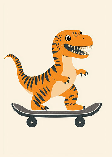 Dinosaur skateboard
