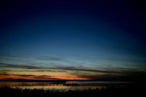 Coucher de soleil sur le lac Dane à Roegwold