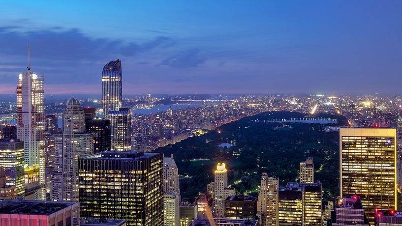 New York  Abendaufnahme by Kurt Krause