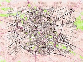 Carte de Reims avec le style 'Soothing Spring' sur Maporia