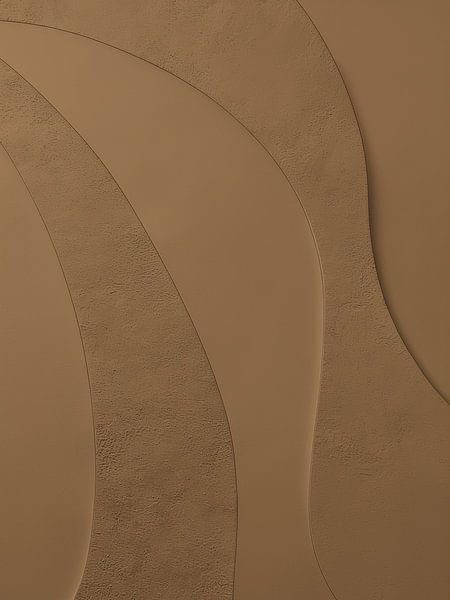 Art en relief : Argile naturelle (Flexa Wood Clay shades) par STUDIO MINIMAL ART