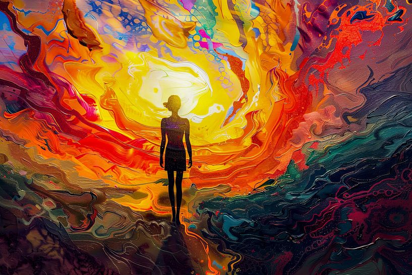 painting spiritual by Egon Zitter