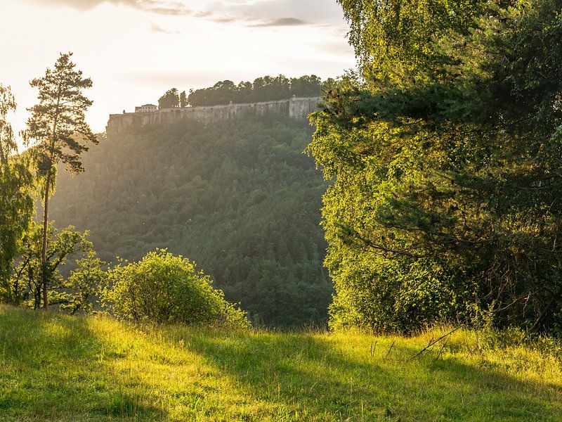 Pfaffendorf Am Stallhübel, Sächsische Schweiz - Festung Königstein von Pixelwerk