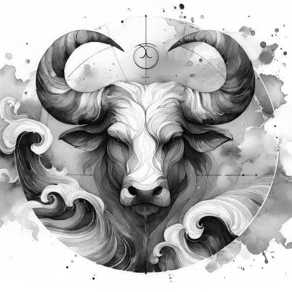 Sternzeichen Stier SW von Silvio Schoisswohl