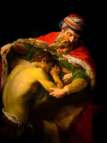 Pompeo Girolamo Batoni - Le retour du fils prodigue, 1773 par Timeless Artworks