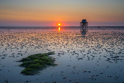Engelsmanplaat bij Zonsondergang