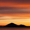 Coucher de soleil à Myvatn - Islande sur Arnold van Wijk