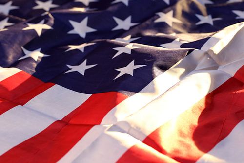 Nahaufnahme der Flagge der USA