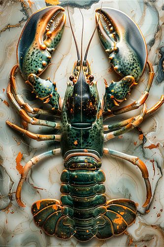 Lobster on marble