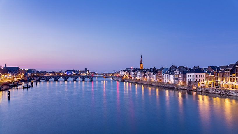 Maastricht skyline with Saint Servatius Bridge by Adelheid Smitt