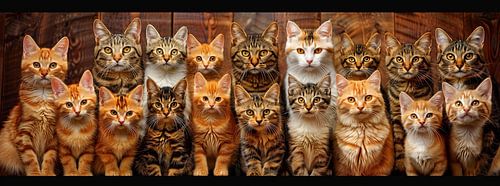 groepsfoto van katten