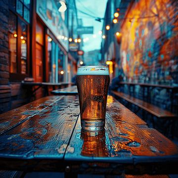 Zonneschijn in een Bierglas van Karina Brouwer