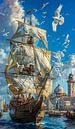 Zeilschip schilderen van rinda ratuliu thumbnail