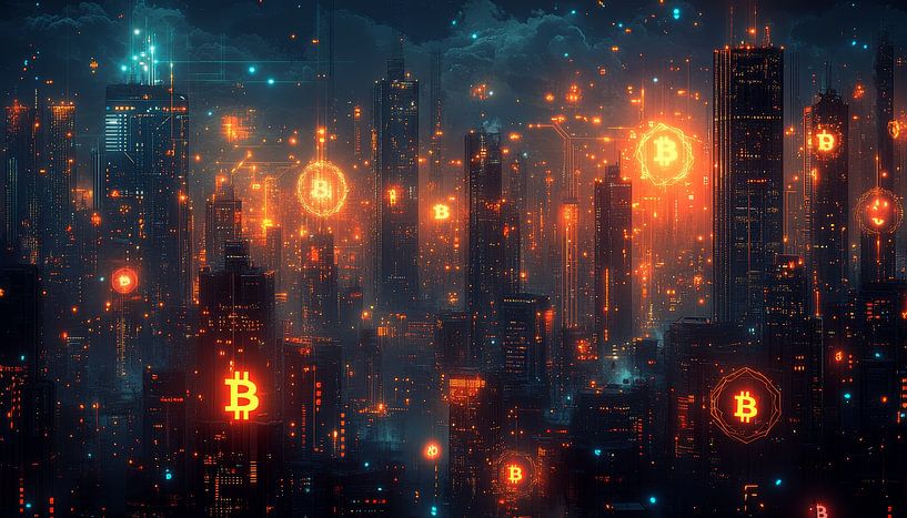 Het regent Bitcoin in de stad van Lufy