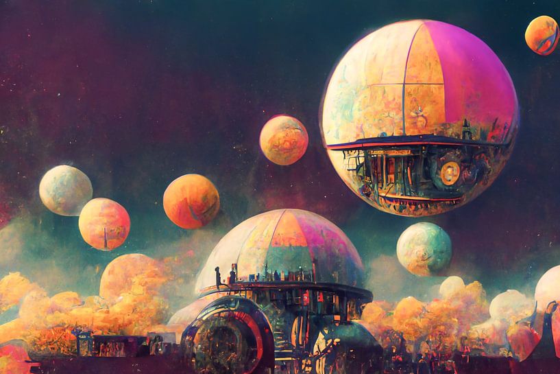 Alien-Fantasie, psychedelische Träume und fliegende Bohrinseln von Jef Peeters