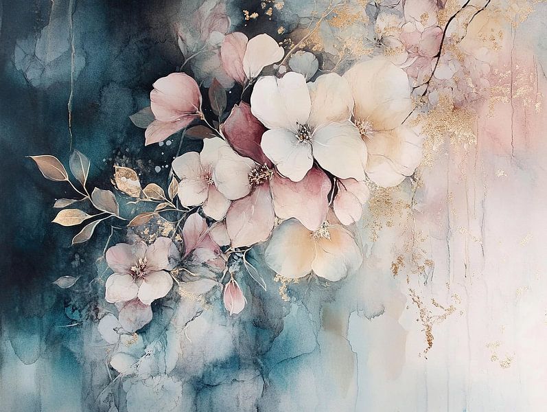 Floral Elegy | Whispered Blossoms by Zen and More