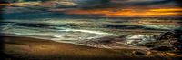 Sunset on the beach in Ystad by ahafineartimages thumbnail