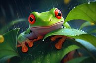 Grüner Frosch von PixelPrestige Miniaturansicht