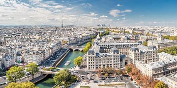 Blick von Notre Dame über Paris von Sascha Kilmer