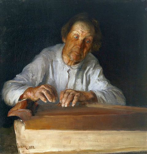 Pekka Halonen – The Kantele Player, 1892 by Atelier Liesjes