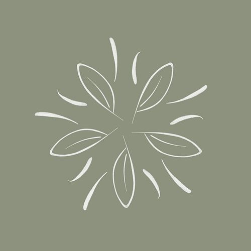 Elementen en seizoenen | Aarde, bladeren, lente | Minimale Illustratie