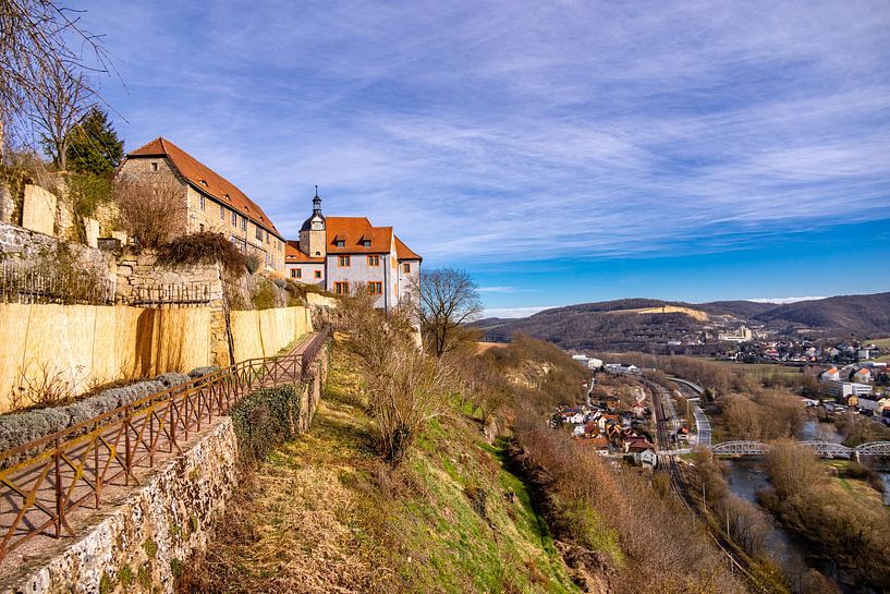 Voorjaarswandeling door de prachtige Saale vallei bij Dornburg-Camburg - Thüringen - Duitsland van Oliver Hlavaty