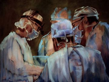 Painting, 3 - Surgeons. by Alies werk