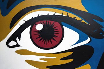 Grafisches Auge mit Iris von Imperial Art House