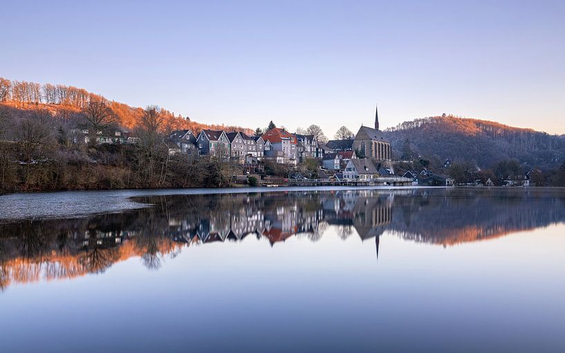 Beyenburg stuwmeer, Noordrijn-Westfalen, Duitsland van Alexander Ludwig