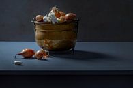 Stilleben einer Zwiebel im Kupfertopf von Willy Sengers Miniaturansicht