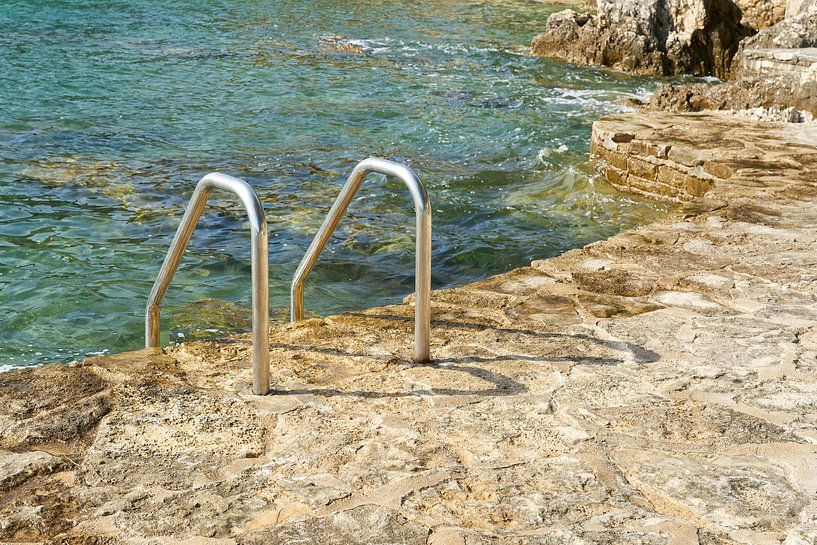 Plage près de Porec en Croatie par Heiko Kueverling