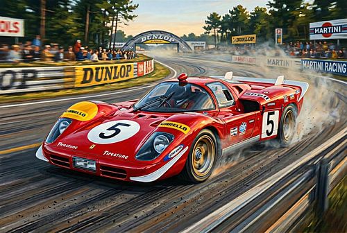 Ferrari 512S nr. 5 en Jacky Ickx