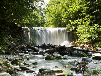 Torrential stream at the old weir