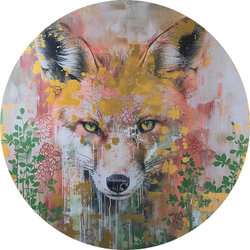 Schilderij Abstracte Vos