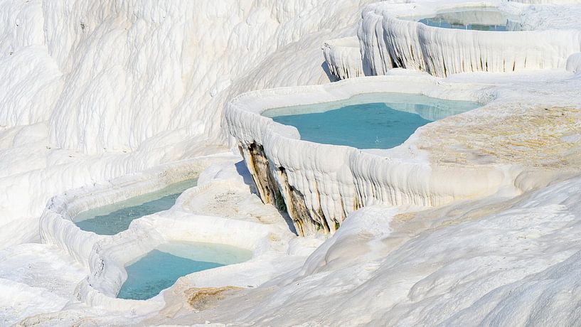 The limestone terraces of Pamukkale in Turkey by Jessica Lokker