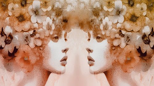 Portrait de la muse des fleurs